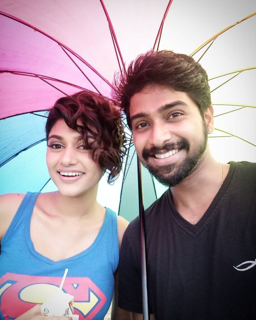 VJ Kathir with Actress Oviya