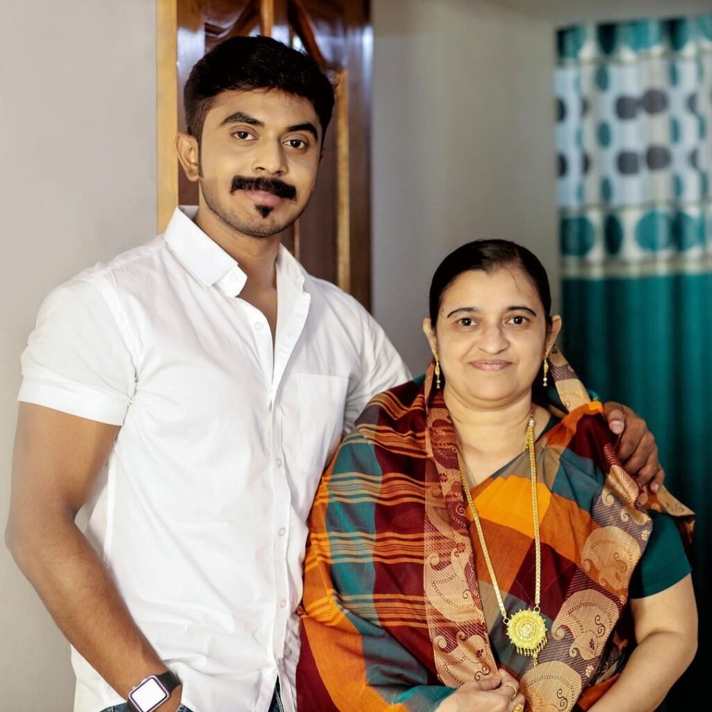 Azeem with his Mother