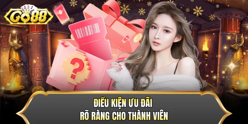 Điều kiện ưu đãi rõ ràng cho thành viên